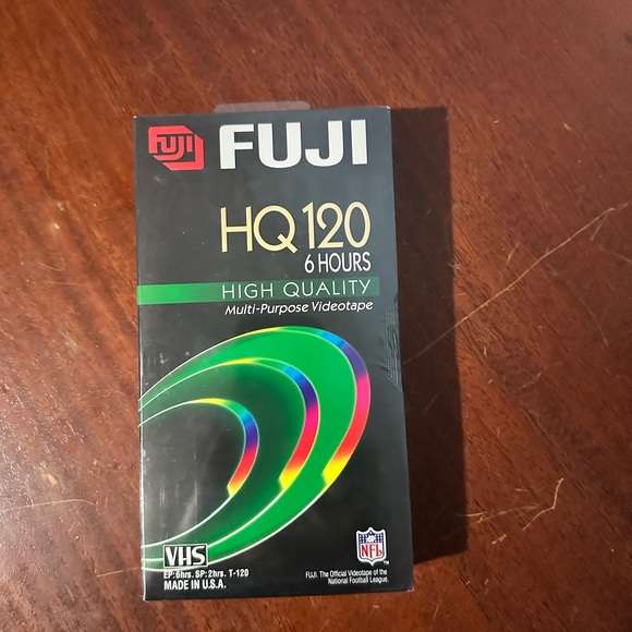 Fuji HQ120 Blank VHS Tape (1) New Sealed 6 Hours Multi Purpose Videotape - Picture 11 of 11